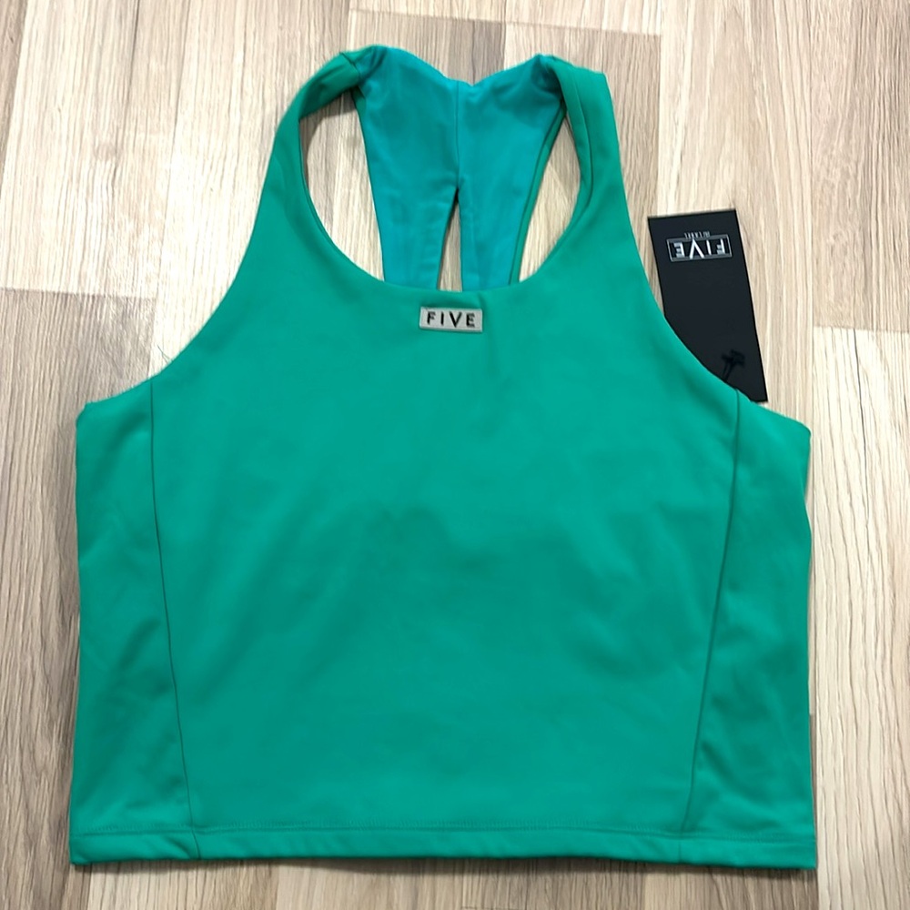 Five The Label Real Tank Spearmint Women's‎ Sports Bra Size XL NWT - Picture 2 of 10